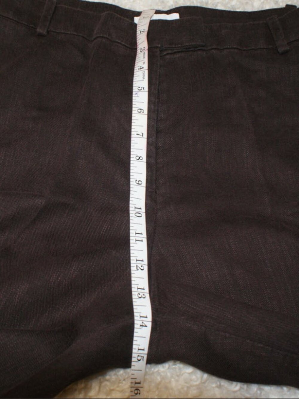 H&M Linen-Blend  Brown Pants - Size 12 - BRAND NEW - Picture 12 of 13